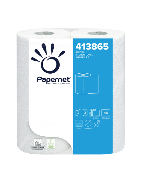 Papel de cocina Ref 413865 saco 28 rollos