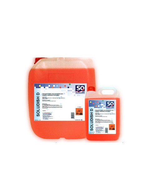 Lavavajillas maquina aguas duras Soludish-D garrafa 6kg