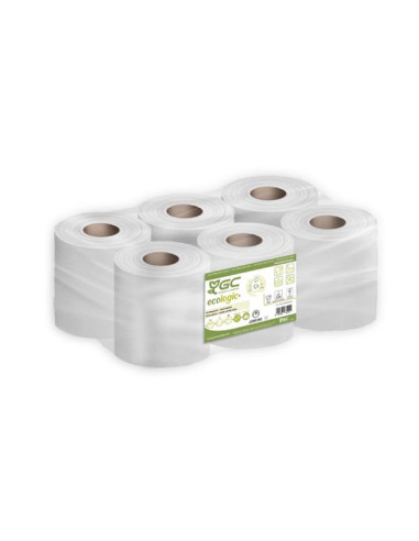 Toalla secamanos Eco gofrada J288866 2 capas 6 rollos