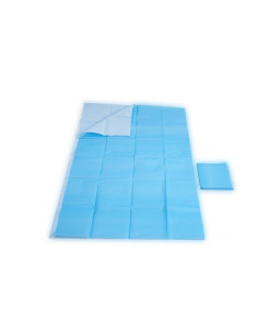 Servilleta babero azul  bicapa 33x45cm  ref.122851 caja 500 uds.