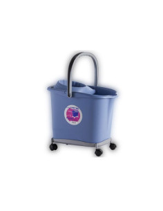 Cubo con escurridor rectangular con Ruedas 16 litros ud.