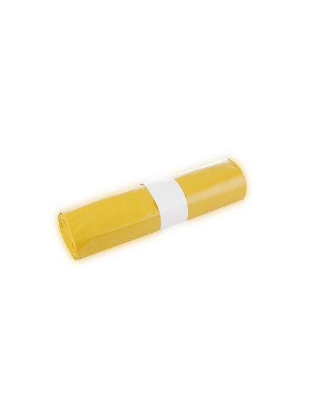 Bolsa basura industrial Amarilla 85x105 rollo 10 uds
