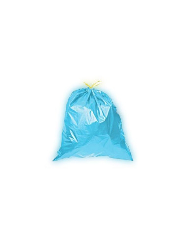 Bolsa basura autocierre Azul ARCOIRIS 55x55 rollo 15 uds