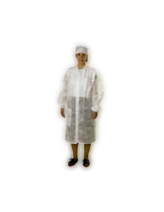 Bata visita PP 30g cierre velcros sin bolsillo unidad