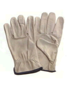 Guante todo piel flor natural Talla-10 par ud.