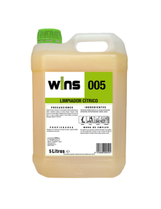 Limpiador fregasuelos Limón WINS 5 litros