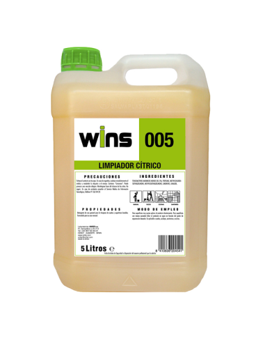 Limpiador fregasuelos Limón WINS 5 litros