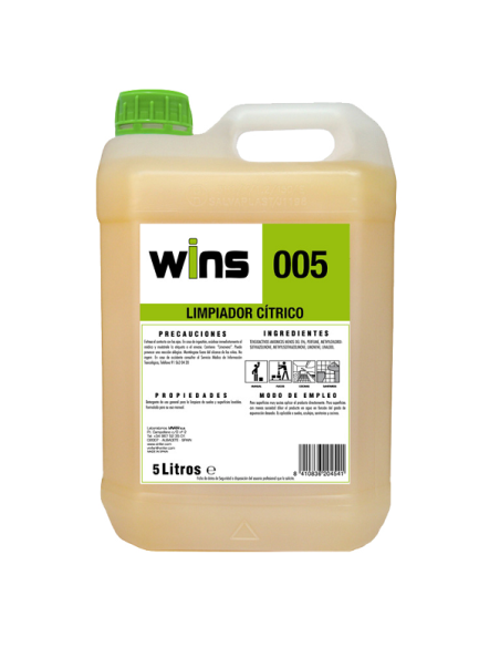 Limpiador fregasuelos Limón WINS 5 litros