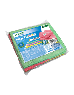 Bayeta microfibra multiusos COLORES 35x40 PACK 4 uds