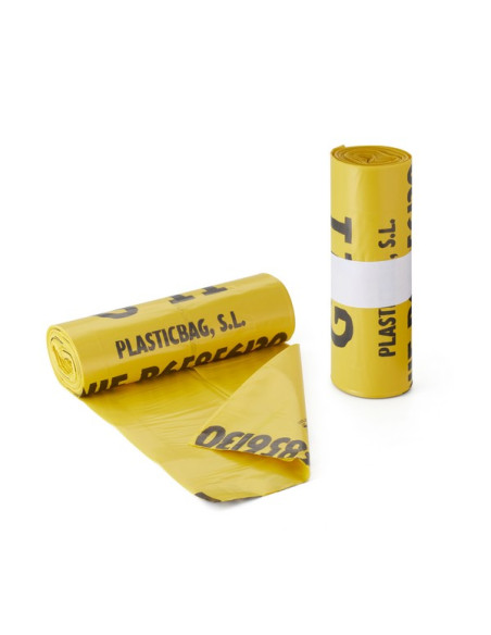 Bolsa GII Amarilla 80x105 rollo 10uds g220 caja 20 rollos